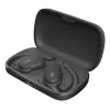 Headset JVC HA-NP40T True Wireless Stereo TWS gancho de orelha Bluetooth preto, 20–20000 Hz, 10 m