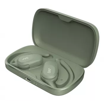 Headset JVC HA-NP40T True Wireless Stereo (TWS) gancho de orelha chamadas/música Bluetooth verde