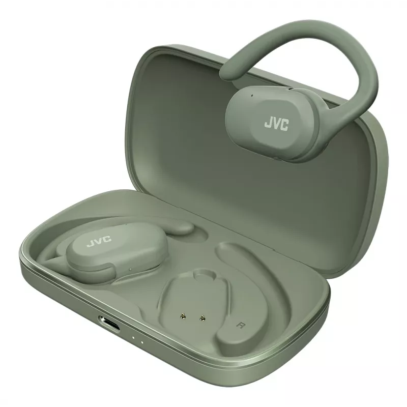 Headset JVC HA-NP40T True Wireless Stereo (TWS) gancho de orelha chamadas/música Bluetooth verde