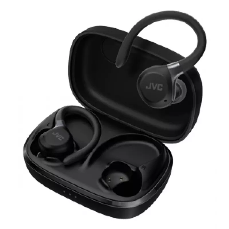 Auscultadores/headset JVC HA-EC75T-B-U sem fios gancho de orelha desporto Bluetooth preto