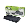 Cassete de fax Brother PC70 – preto, 140 páginas, compatível com FAXT72/74/76/78/7 Plus/92/94/96/98