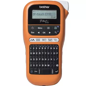 Impressora de etiquetas Brother PT-E110VP térmica direta cor 180 x 180 DPI 20 mm/s TZe QWERTY
