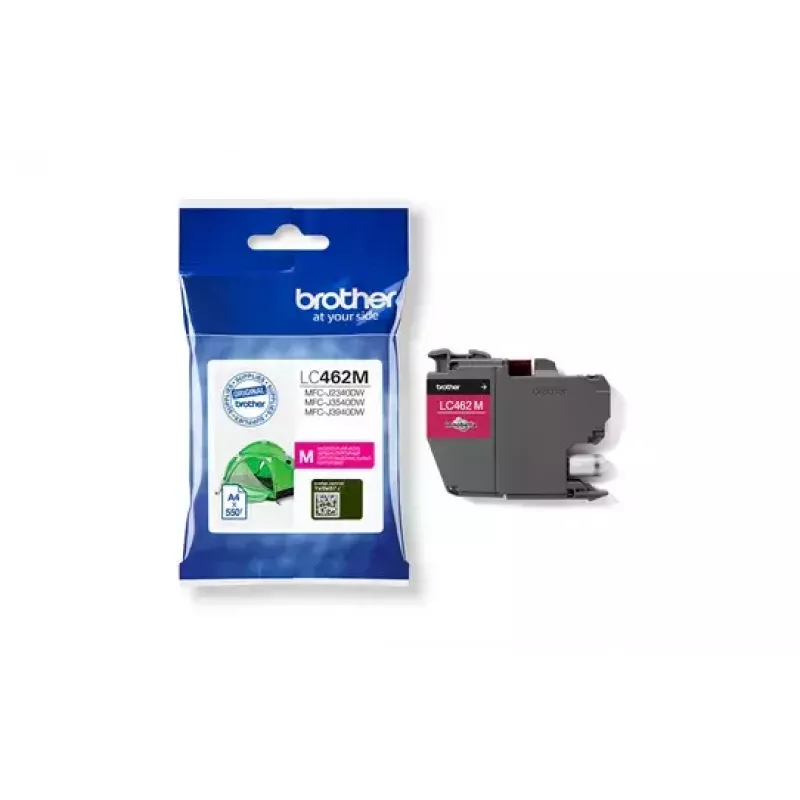 Cartucho de tinta Brother LC462M 1 unidade original alcance padrão magenta