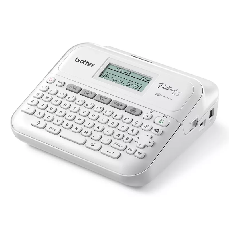 Impressora de etiquetas Brother PT-D410 transferência térmica 180 x 180 DPI 20 mm/s com fios TZe QWERTY