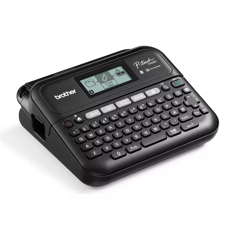 Impressora de etiquetas Brother PT-D460BTVP transferência térmica 180 x 180 DPI 30 mm/s com fios e sem fios TZe Bluetooth QWERTY