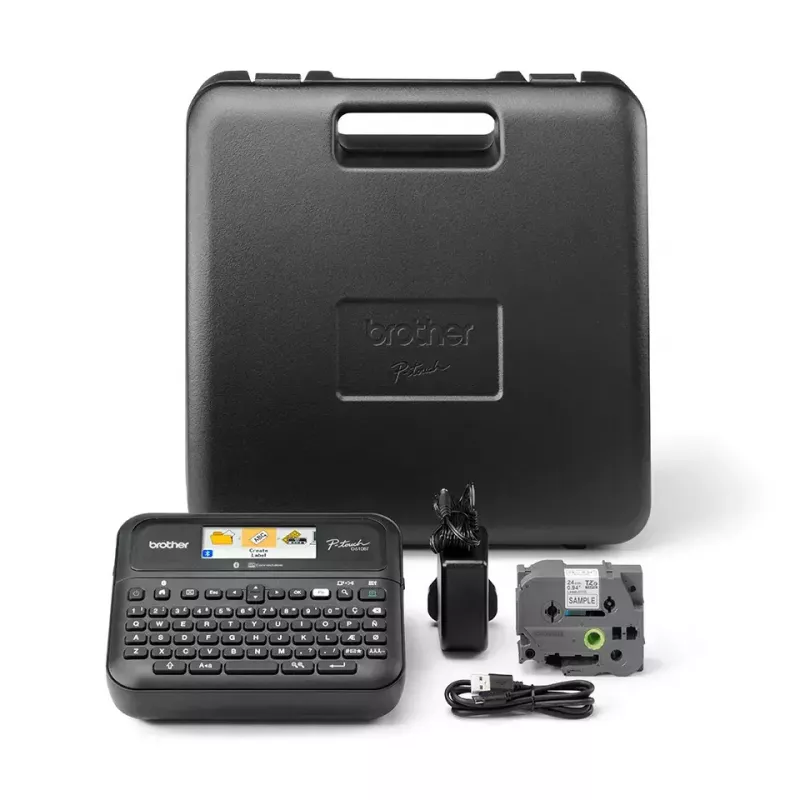 Impressora de etiquetas Brother PT-D610BTVP transferência térmica 180 x 360 DPI 30 mm/s com fios e sem fios TZe Bluetooth