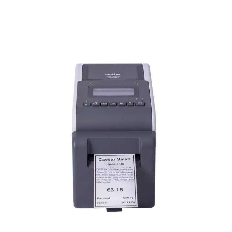Impressora de etiquetas Brother TD-2350DFC203 térmica direta 203 x 203 DPI 152,4 mm/s com fios e sem fios Ethernet LAN Bluetooth