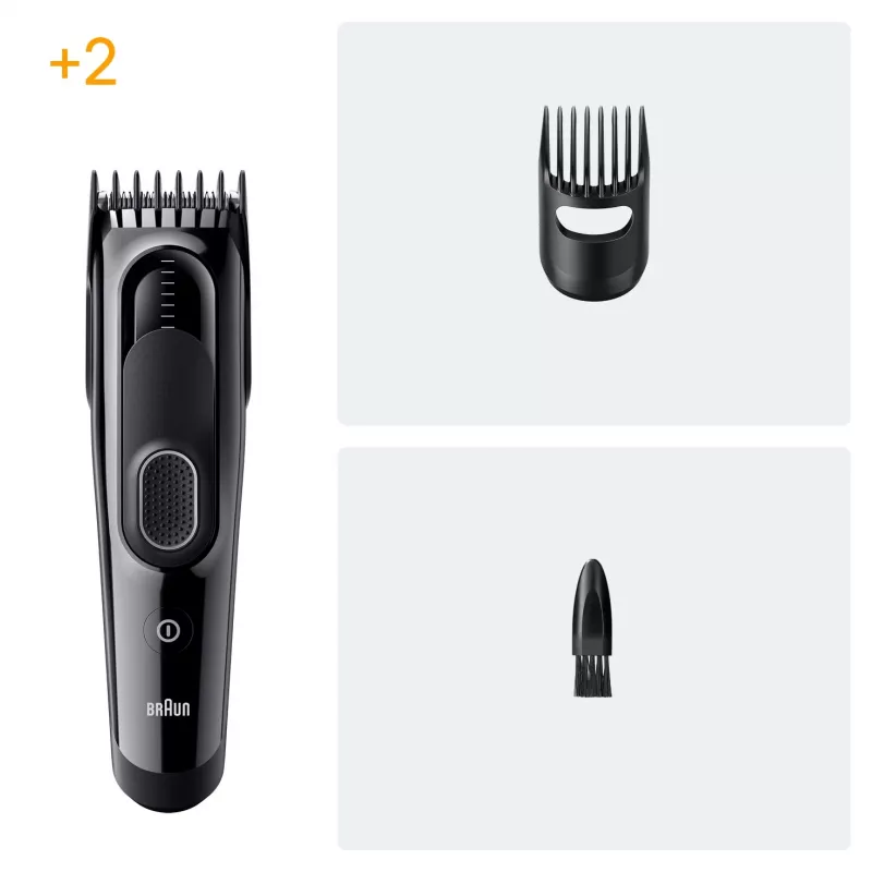 Máquina de cortar e aparar cabelo Braun HC5510 Preta 9 Níquel-Metal Hidreto (NiMH)