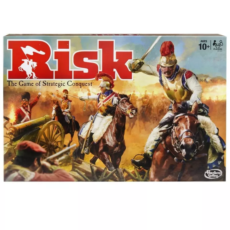 Jogo de tabuleiro HASBRO Risk (Guerra) — jogo de conquista estratégica, a partir dos 10 anos