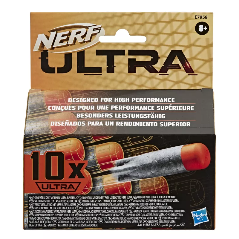Nerf Ultra 10-Dart Refill Pack -- O máximo em lançamento de dardos -- Apenas compatível com blasters