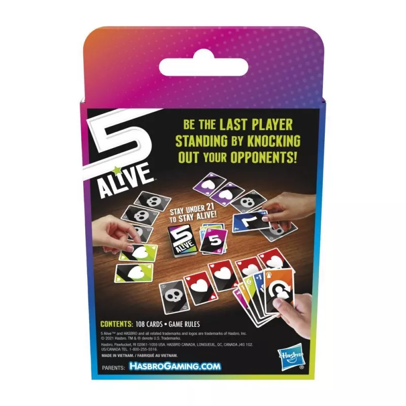 Jogo de cartas Hasbro Gaming F4205 5 Alive colecionável