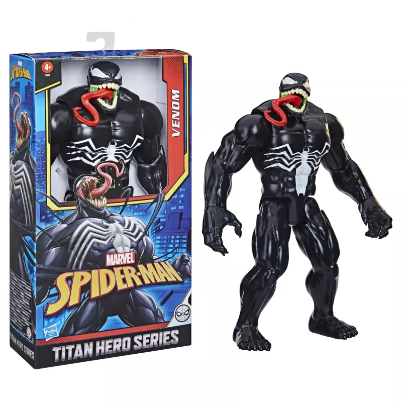 Marvel Spider-Man Titan Hero Series Venom, 4 ano(s), Spider-Man, Preto, Vermelho, Branco