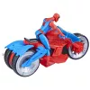 Marvel Spider-Man Spider-Man Web Blast Cycle conjunto de brincar para crianças com figura de ação Spider-Man articulada