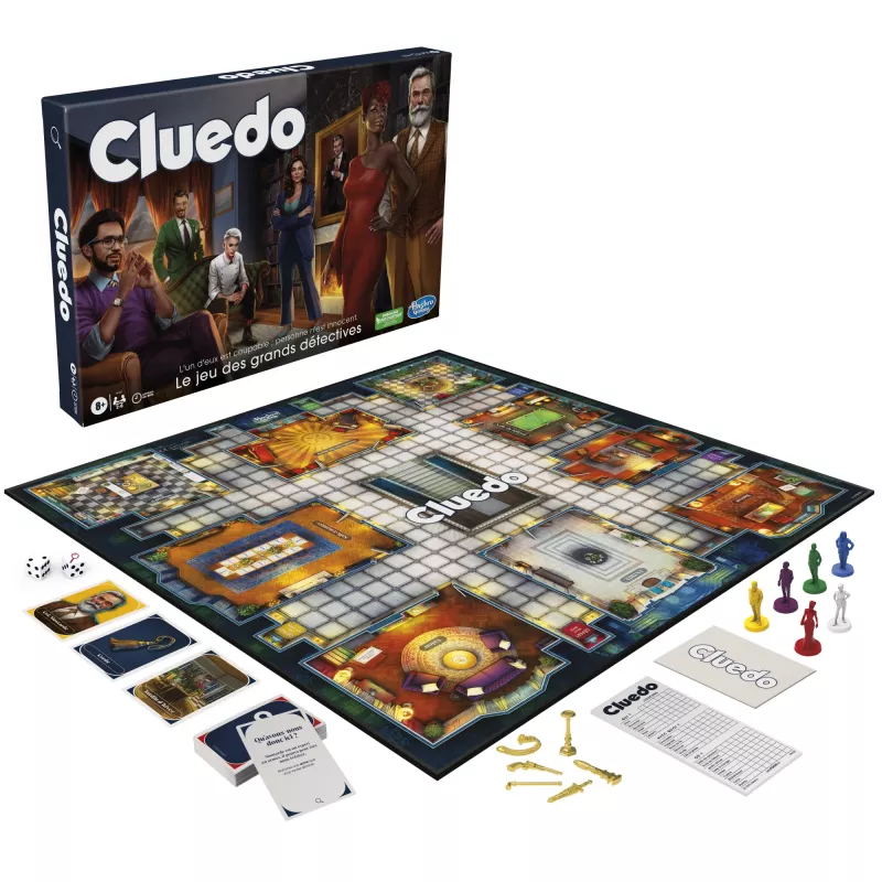Jogo de tabuleiro Hasbro Gaming Cluedo 45 min detetive