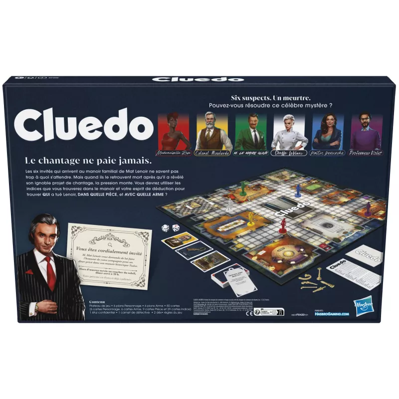 Jogo de tabuleiro Hasbro Gaming Cluedo Detective 8+ 45 min