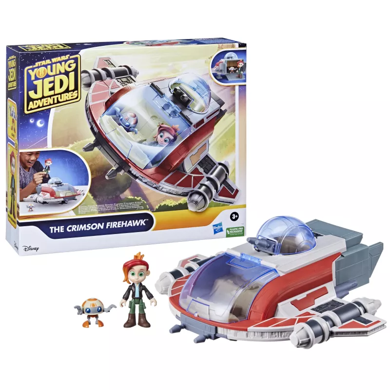 Star Wars The Crimson Firehawk nave e figuras de ação, brinquedo, brinquedo pré-escolar (17 polegadas)