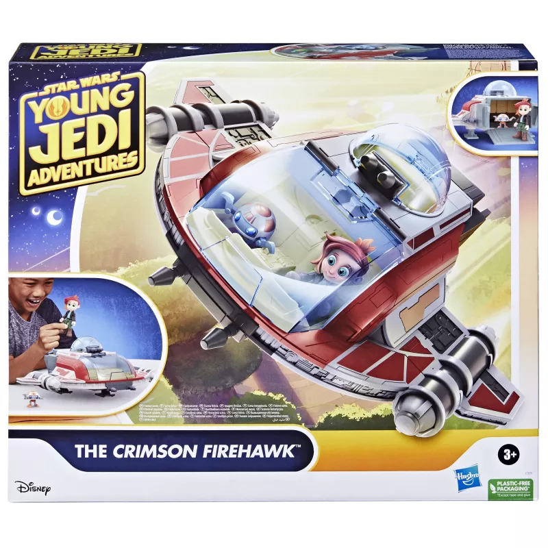 Star Wars The Crimson Firehawk nave e figuras de ação, brinquedo, brinquedo pré-escolar (17 polegadas)