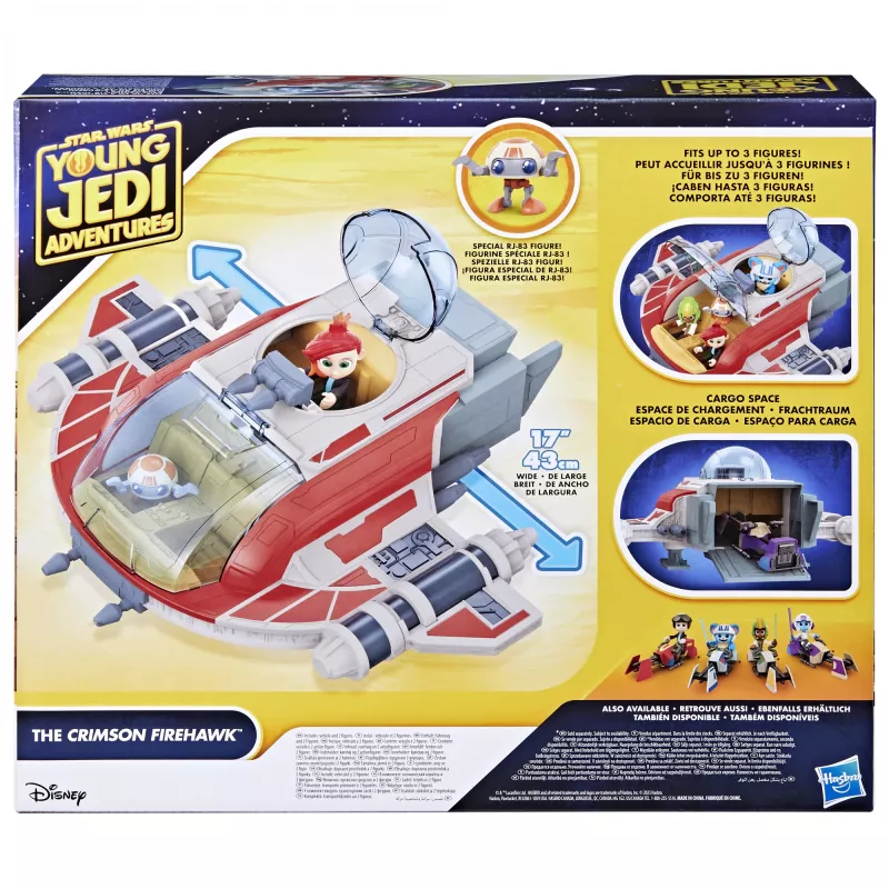 Star Wars The Crimson Firehawk nave e figuras de ação, brinquedo, brinquedo pré-escolar (17 polegadas)