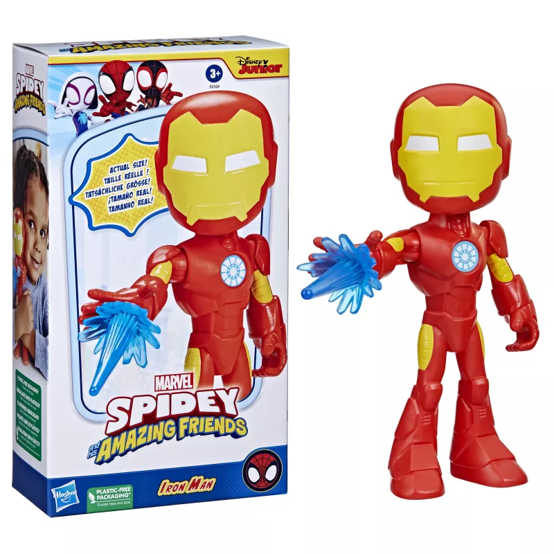 Marvel Spidey e os seus Super-Amigos – Figura Iron Man gigante, 3 ano(s), Marvel, vermelho, amarelo