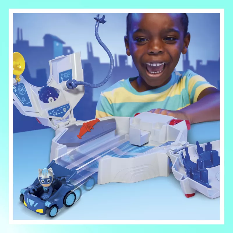 Conjunto de brincar HASBRO PJ Masks F78205L0 — conjunto de ação/aventura, idade recomendada 3+; cores: azul, vermelho, branco