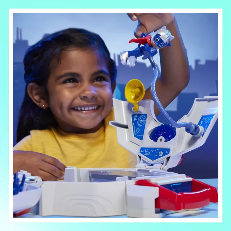 Conjunto de brincar HASBRO PJ Masks F78205L0 — conjunto de ação/aventura, idade recomendada 3+; cores: azul, vermelho, branco
