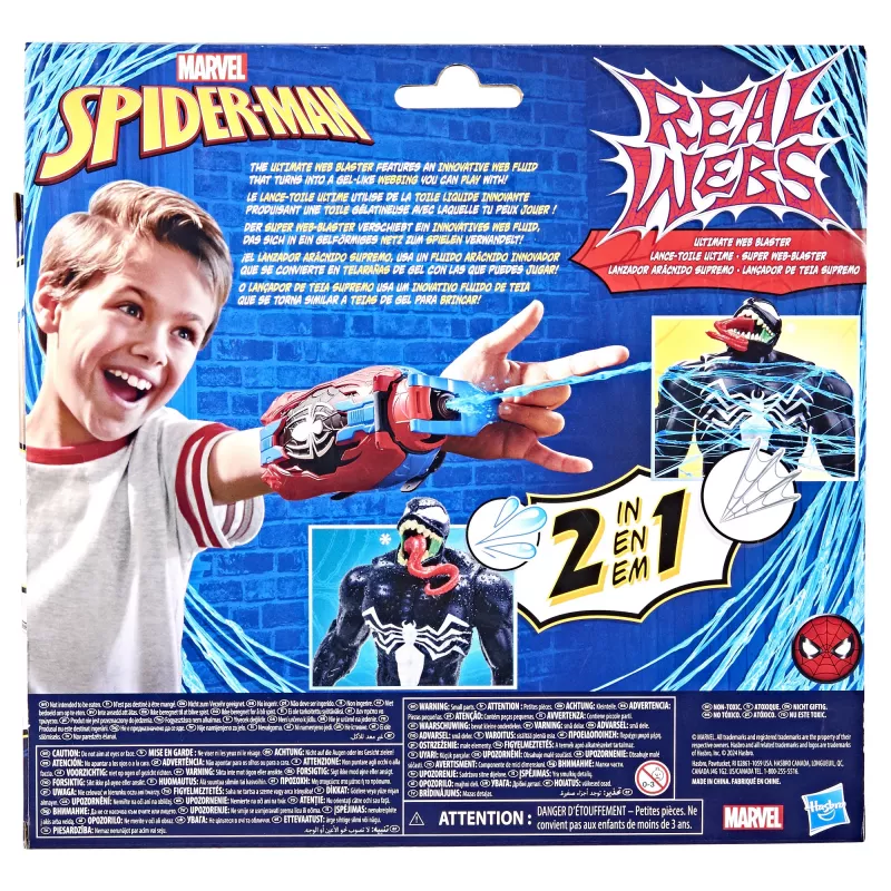 Lança-teias de brincar Marvel Spider-Man Real Webs Ultimate Web Blaster