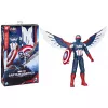 Figura de ação AVENGERS Captain America Deluxe Movie Titan 30 cm — figura de coleção de 30 cm