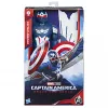 Figura de ação AVENGERS Captain America Deluxe Movie Titan 30 cm — figura de coleção de 30 cm