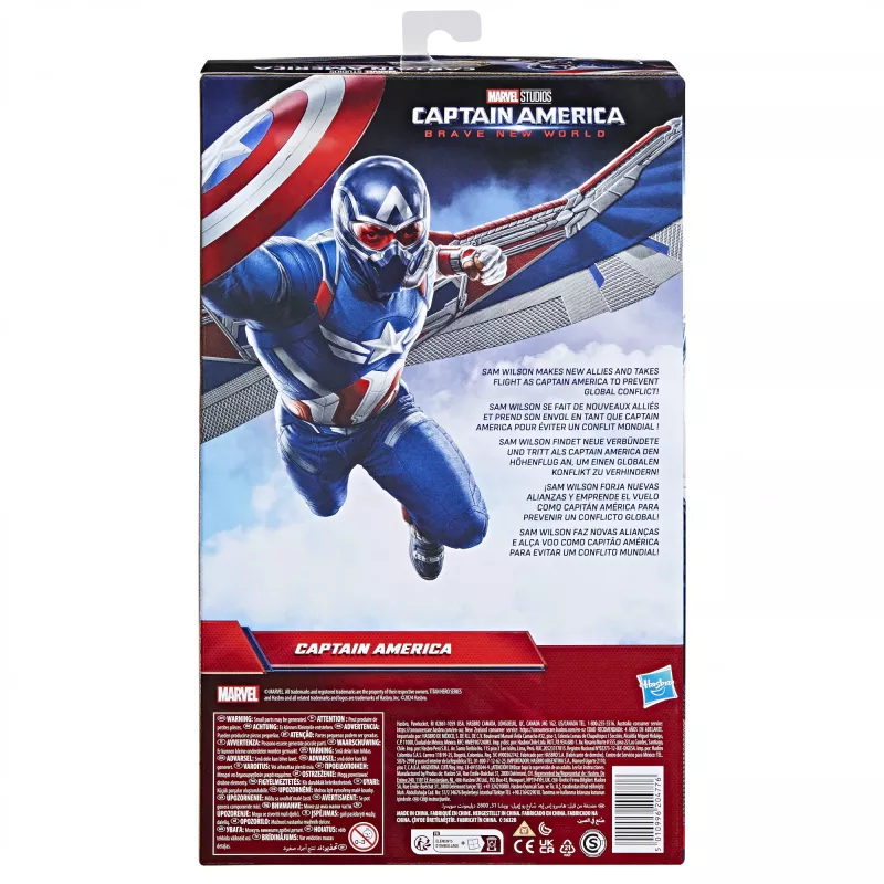 Figura de ação AVENGERS Captain America Deluxe Movie Titan 30 cm — figura de coleção de 30 cm