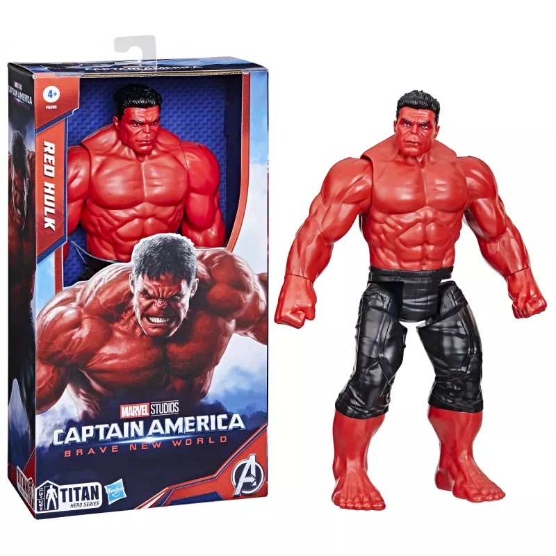 Figura de ação AVENGERS Captain America Deluxe Movie Titan, 30 cm de altura