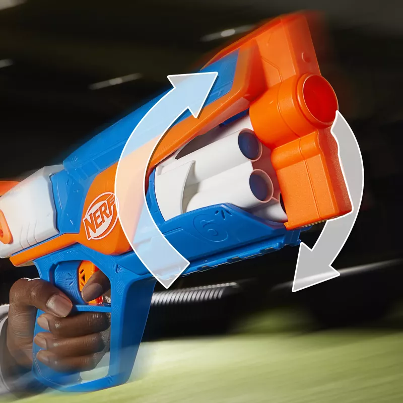Blaster de brincar NERF N Series Agility azul laranja branco 8 anos