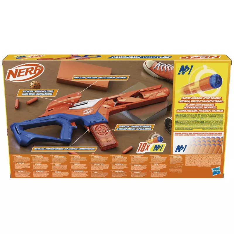 Blaster de brincar NERF Nerf N Series Pinpoint azul laranja 8+