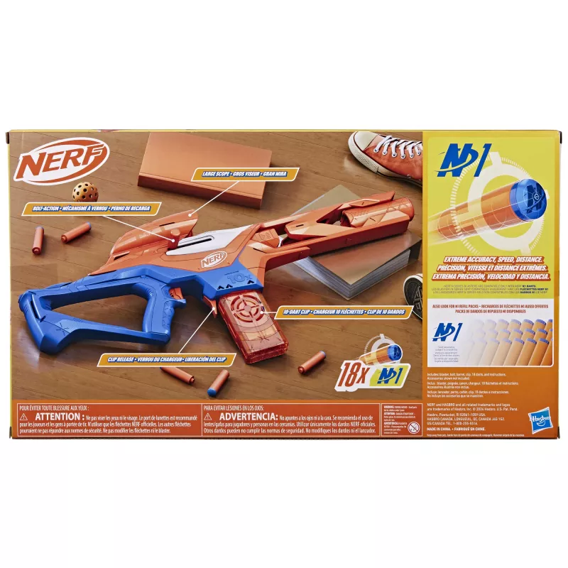 Blaster de brincar NERF Nerf N Series Pinpoint azul laranja 8+