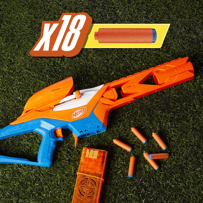 Blaster de brincar NERF Nerf N Series Pinpoint azul laranja 8+