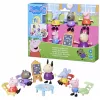 Hasbro Peppa Pig conjunto de brincar com 5 figuras e 6 acessórios, brinquedo pré-escolar para meninas e meninos de 3 anos e mais