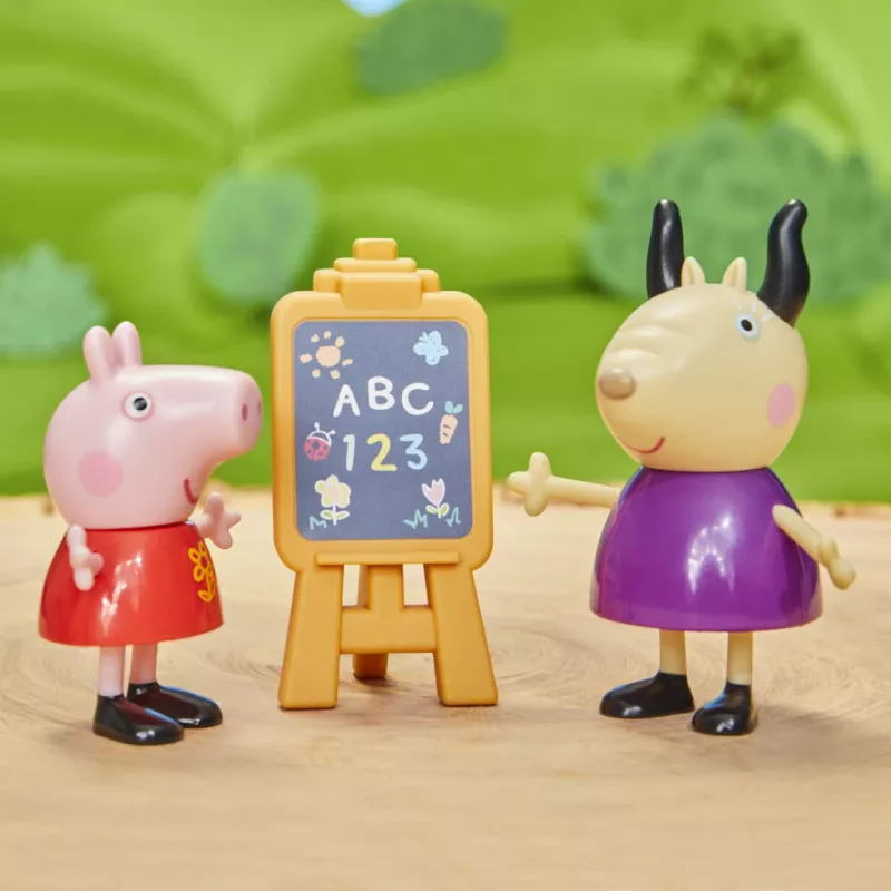 Hasbro Peppa Pig conjunto de brincar com 5 figuras e 6 acessórios, brinquedo pré-escolar para meninas e meninos de 3 anos e mais