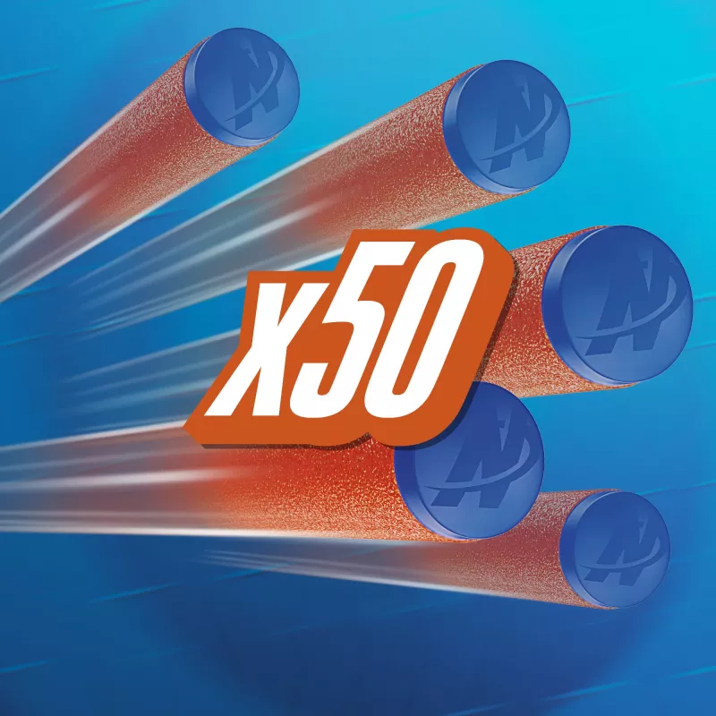 Nerf N Series N1-Darts 50x, recarga, 8 ano(s), 50 unid., azul, laranja