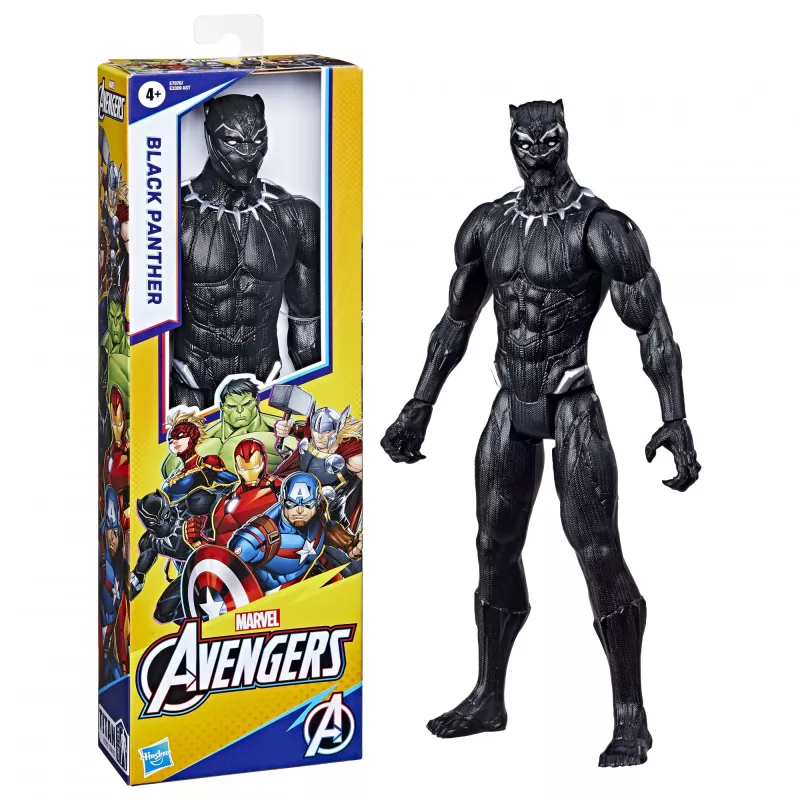 Marvel Avengers Titan Hero figura Pantera Negra, 4 ano(s), multicolor, plástico