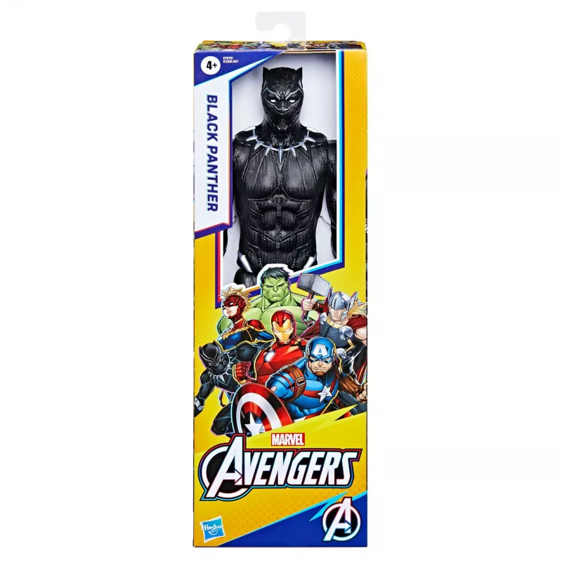 Marvel Avengers Titan Hero figura Pantera Negra, 4 ano(s), multicolor, plástico