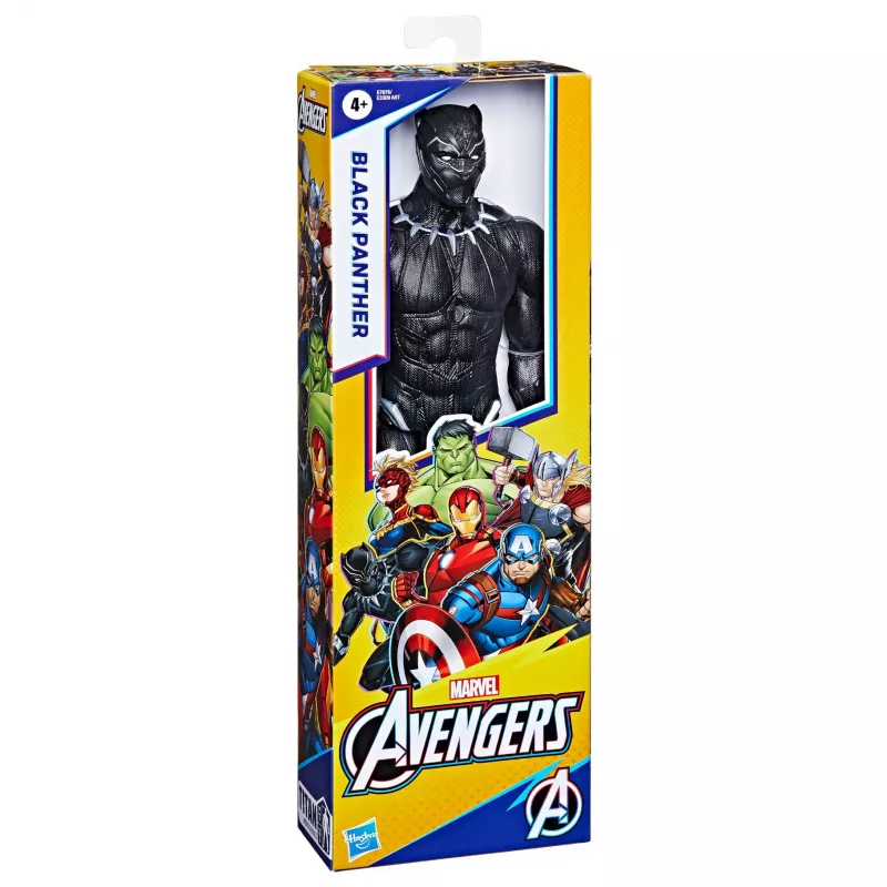 Marvel Avengers Titan Hero figura Pantera Negra, 4 ano(s), multicolor, plástico