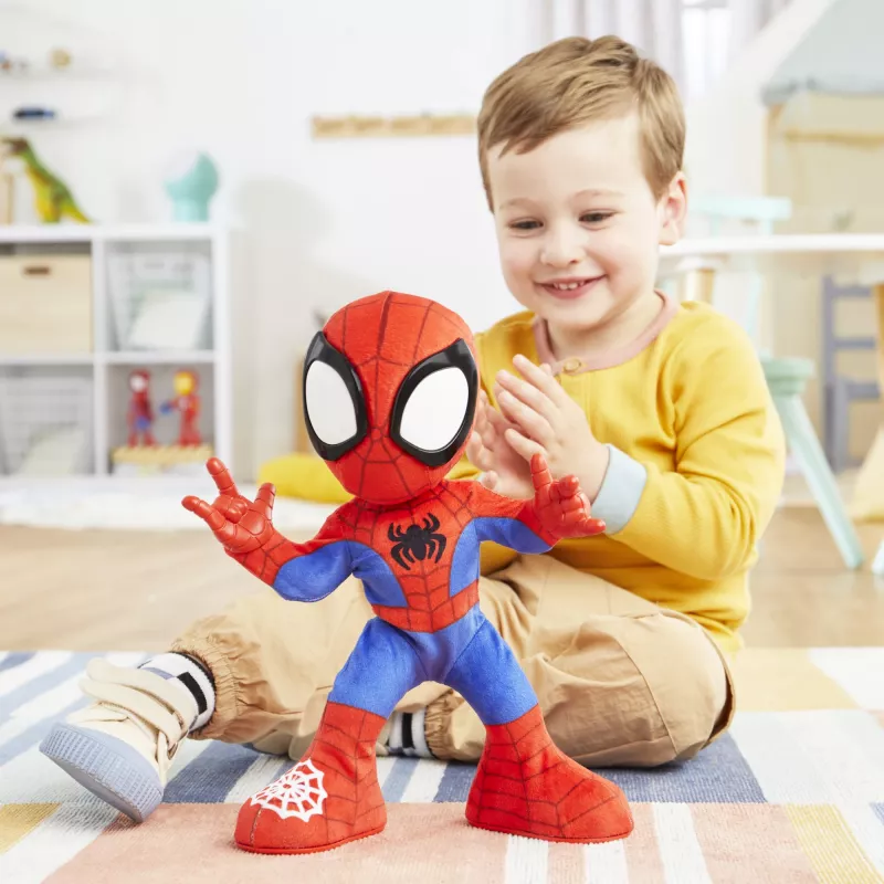 Marvel Spidey and His Amazing Friends Dance 'N Crawl Spidey, peluche interativo com música e sons