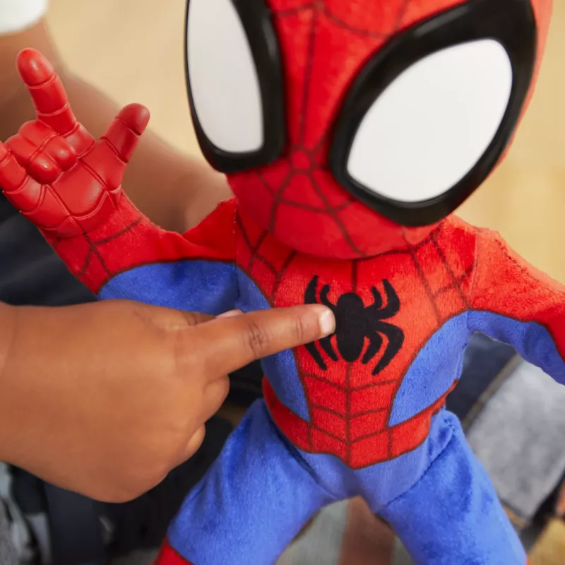 Marvel Spidey and His Amazing Friends Dance 'N Crawl Spidey, peluche interativo com música e sons