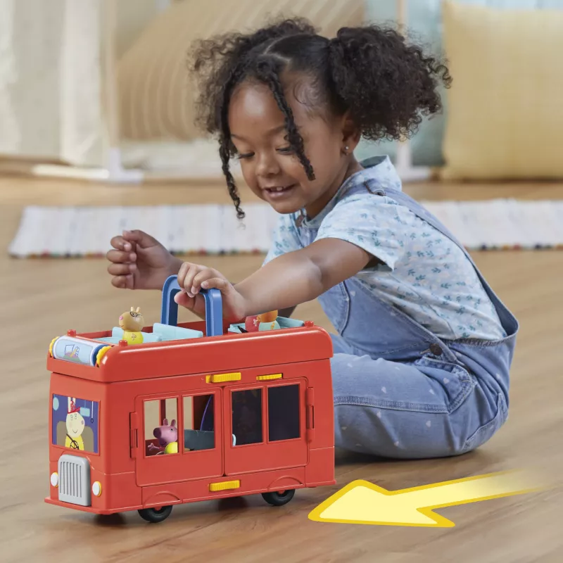 Peppa Pig autocarro de festa 2 em 1, ação/aventura, 3 ano(s), multicolor, plástico