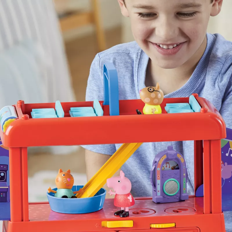 Peppa Pig autocarro de festa 2 em 1, ação/aventura, 3 ano(s), multicolor, plástico