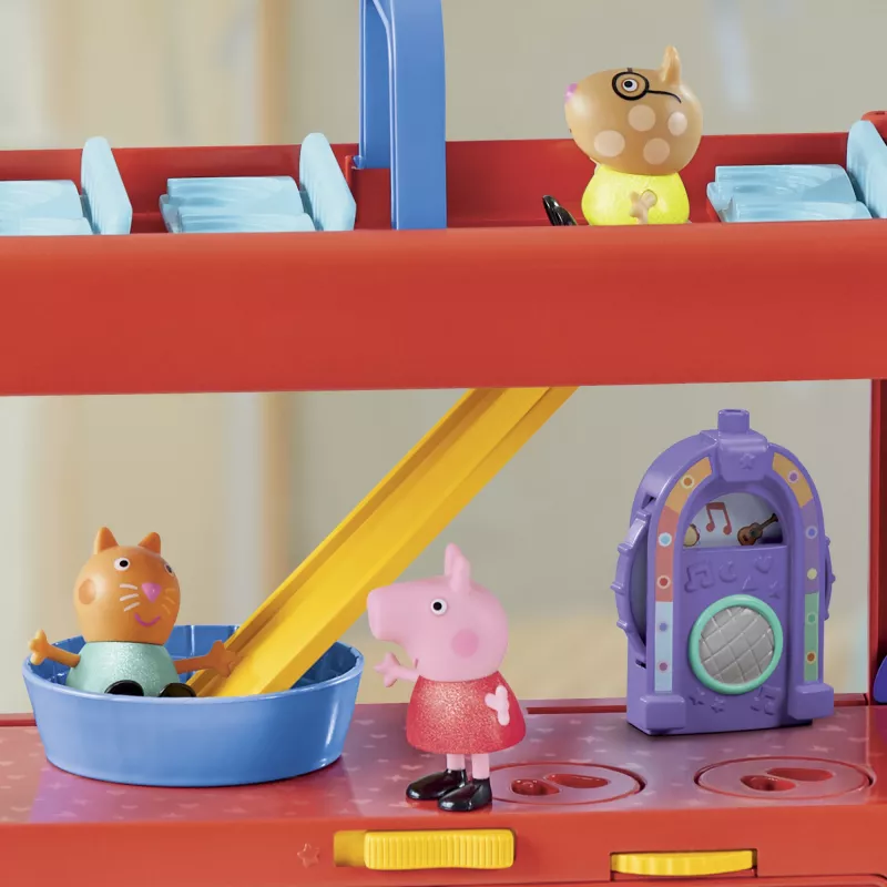 Peppa Pig autocarro de festa 2 em 1, ação/aventura, 3 ano(s), multicolor, plástico
