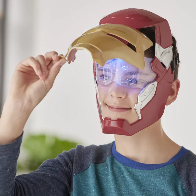 Marvel Avengers Iron Man Flip FX máscara, criança, máscara facial, 5 anos, filme, 1 unid.