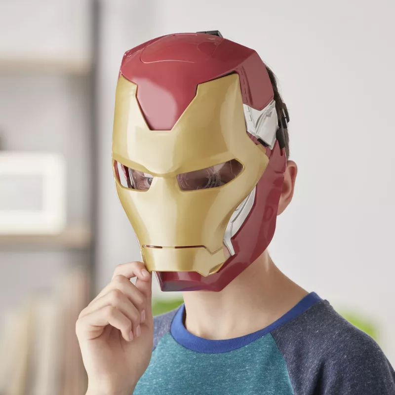 Marvel Avengers Iron Man Flip FX máscara, criança, máscara facial, 5 anos, filme, 1 unid.
