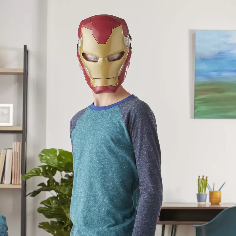 Marvel Avengers Iron Man Flip FX máscara, criança, máscara facial, 5 anos, filme, 1 unid.