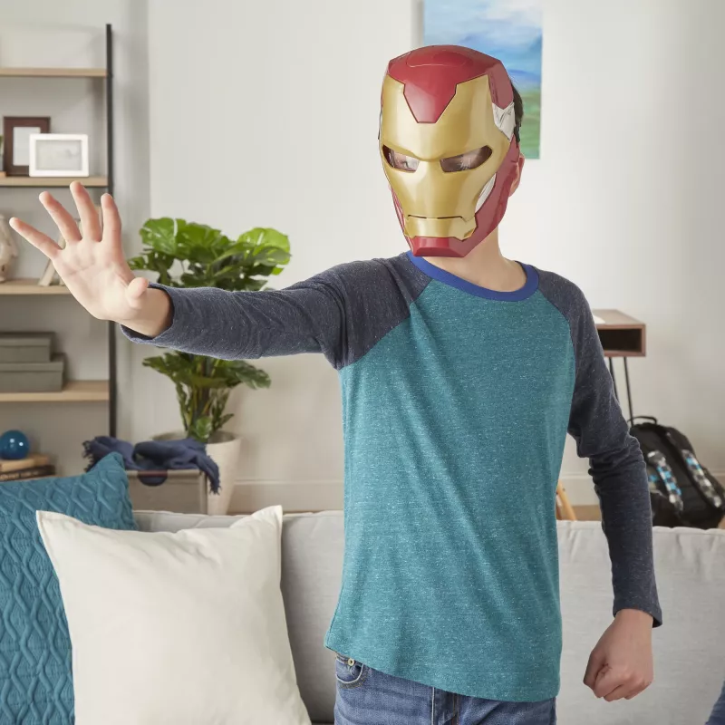 Marvel Avengers Iron Man Flip FX máscara, criança, máscara facial, 5 anos, filme, 1 unid.