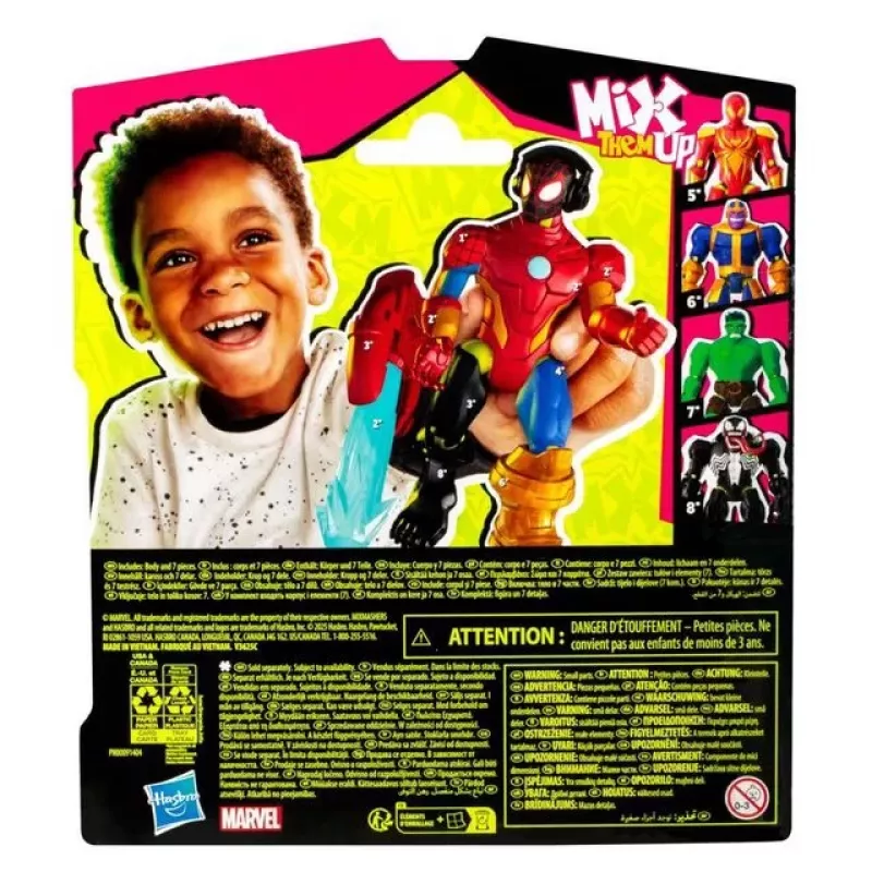 Marvel MixMashers Miles Morales Spider-Man Mix-And-Match, 4 anos, multicolor